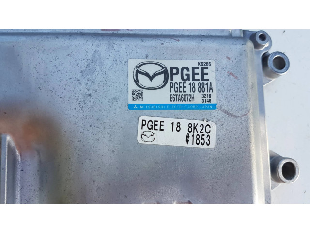Блок управления двигателя PGEE18881A, E6TA6072H Mazda CX-5 II