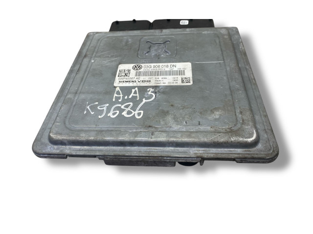 Комплект блоков управления 03G906018DN, 5WP45567AE Audi A3 S3 A3 Sportback 8P