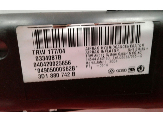 Боковая подушка безопасности 3D1880742B, 568 Volkswagen Phaeton