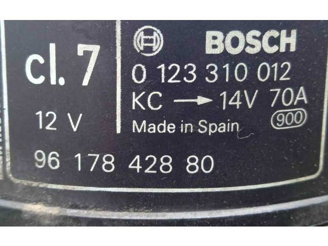 Генератор 70AH-BOSCH   Peugeot 306      