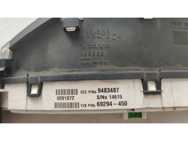 Přístrojová deska Volvo S80 1999 9483487, 9459821