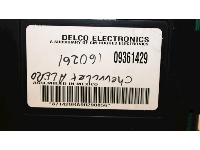 Блок управления 09361429, 09361429 Chevrolet Alero