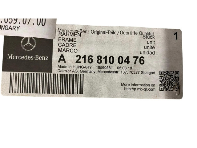 Zpětné zrcátko pravé Mercedes-Benz CL C216 2007 A2168100476, 2168100476