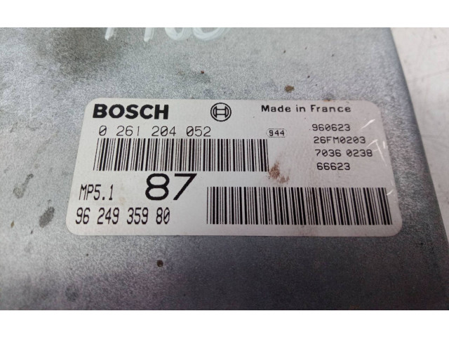Блок управления двигателя 0261204052, 0261204052 Peugeot 306