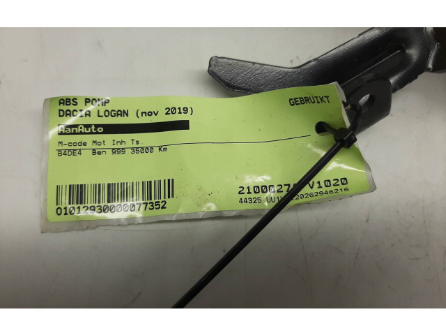 Блок АБС 476603249R, 190204 Dacia Sandero 2008 - 2012 года