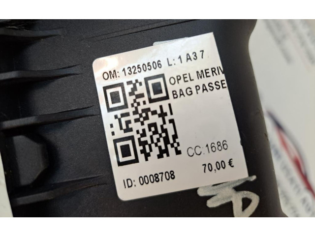 Подушка безопасности пассажира 13250506, 13250506   Opel Meriva B