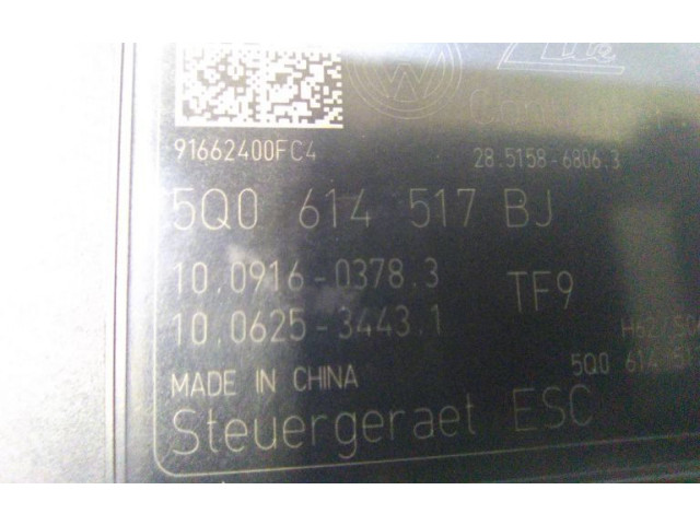 Блок АБС 5Q0614517BJ Audi A3 S3 8V 2013 - 2019 года