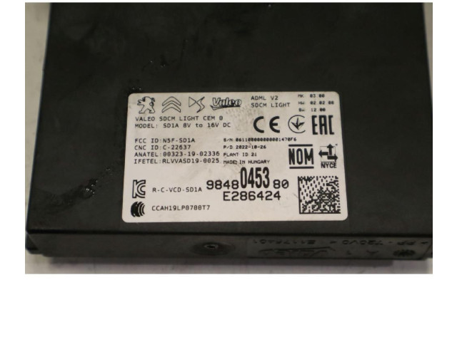 Блок управления климат-контролем 9848045380   Peugeot 2008 II