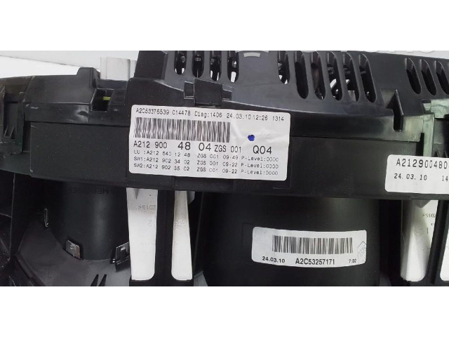 Přístrojová deska Mercedes-Benz E W212 2009 a2129004804