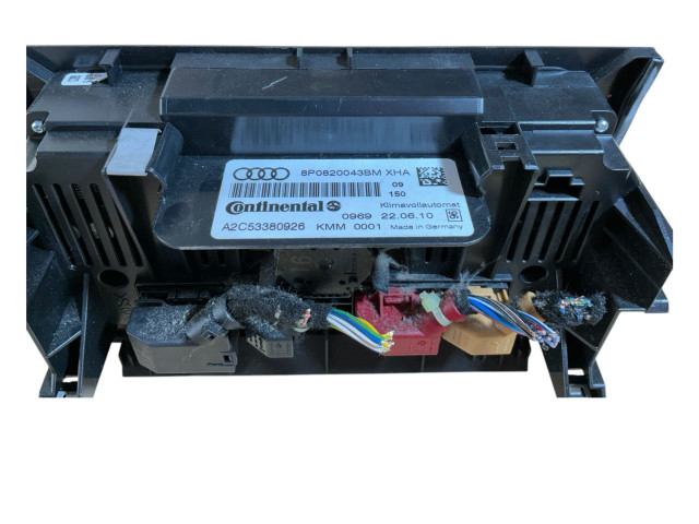 Блок управления климат-контролем 8P0820043BM, A2C53380926   Audi A3 S3 A3 Sportback 8P