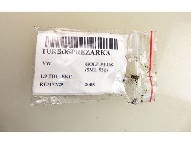 Турбина Volkswagen Golf Plus 038253016K, 038253016K для двигателя BKC