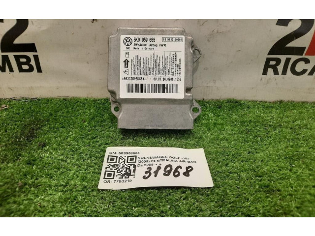 Блок подушек безопасности 5K0959655, 5K0959655 Volkswagen Golf VI