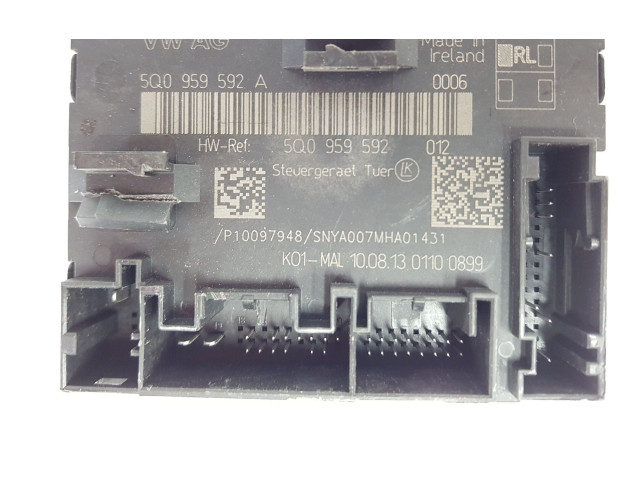 Блок управления 5Q0959592A, 5Q0959592A Volkswagen Golf VII