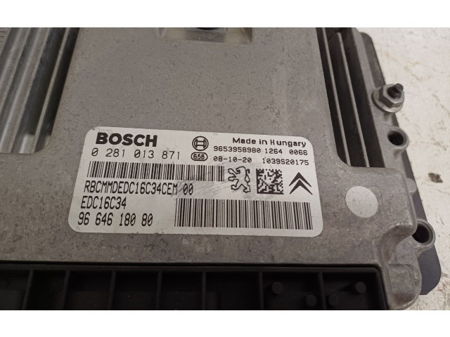 Блок управления впрыскивания 1943J3, 0281013871 Peugeot Partner