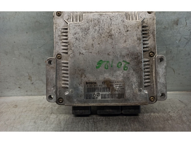 Блок управления двигателя 9646719280, 0281011033 Lancia Phedra