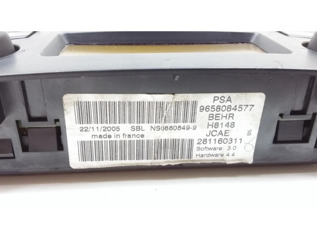 Блок управления климат-контролем 9658084577, 281160311   Citroen C4 I