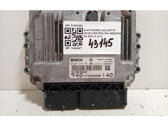  Турбина Alfa Romeo Giulietta  51903003, 51903003         