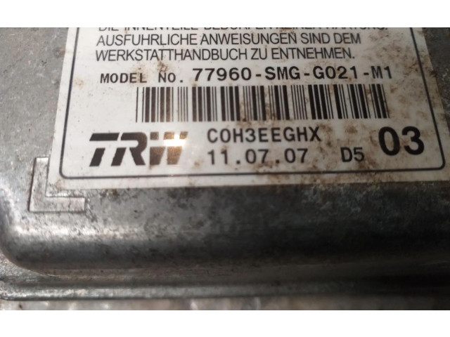 Блок подушек безопасности 77960-SMG-G021-M1 Honda Accord