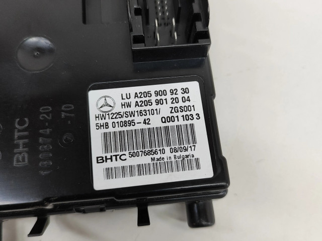Блок управления климат-контролем A2059009230, A2059012004   Mercedes-Benz GLC X253 C253