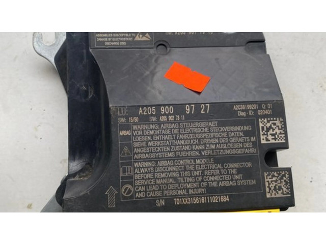 Блок подушек безопасности A2059009727, A2059017913   Mercedes-Benz GLC X253 C253