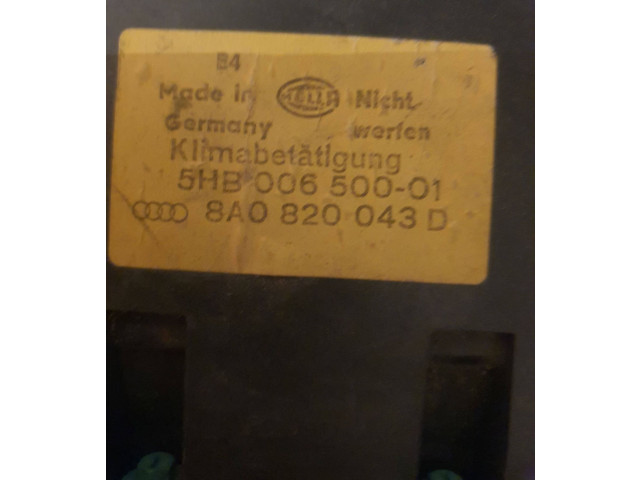 Блок управления климат-контролем 8A0820043D, 5HB00650001 Audi 80 90 S2 B4