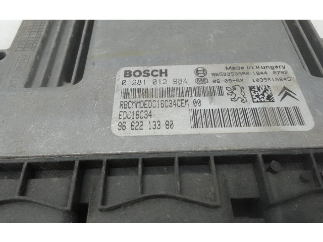 Řídící jednotka 9662213380   Citroen Berlingo 2002