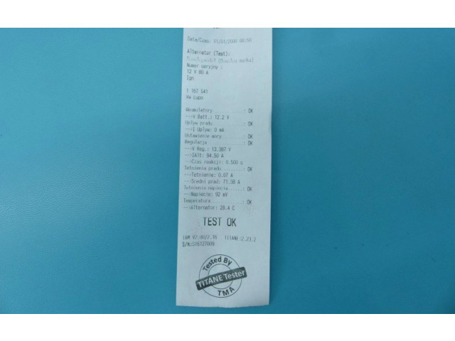 Генератор IMPRK1167541   Volkswagen Lupo