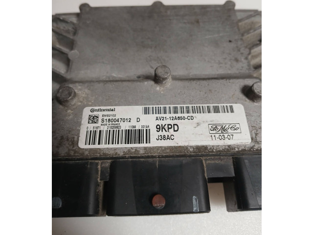 Řídící jednotka AV2112A650CD, S180047012D Ford Fiesta 2011