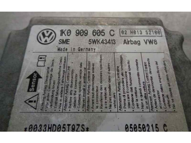 Блок подушек безопасности 1K0909605C, 5WK43413   Volkswagen Golf SportWagen