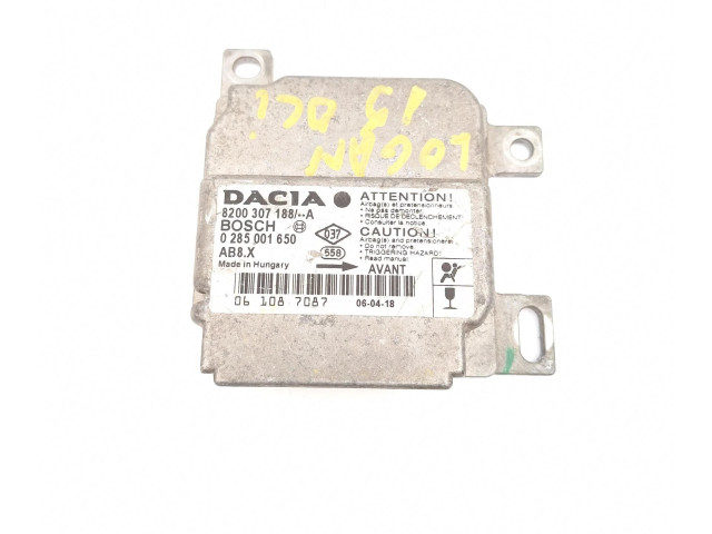 Блок подушек безопасности 8200307188A, 0285001650   Dacia Logan I