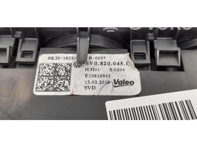 Блок управления климат-контролем 6V0820045C Skoda Fabia Mk3 (NJ)