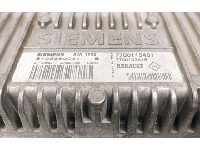 Блок управления коробкой передач S105280021, 7700115401   Renault Clio II