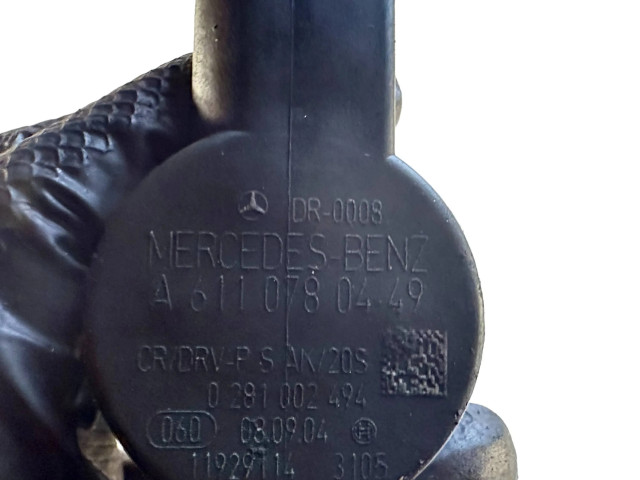 Vstřikovací lišta A6110700395, 0445214038 Mercedes-Benz C W203 pro naftový motor 2.2