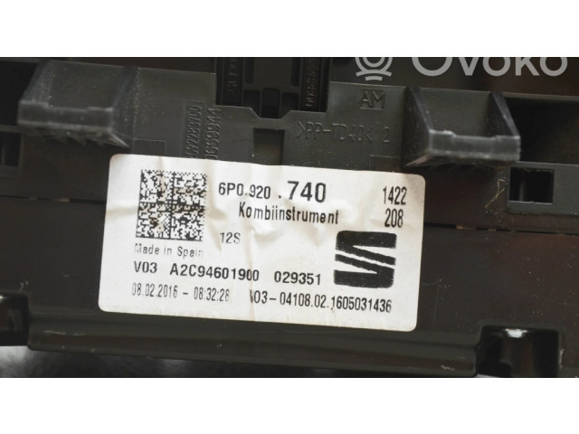 Přístrojová deska Seat Ibiza IV (6J,6P) 2016 6P0920740