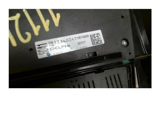 Блок управления климат-контролем 13346091, 13346091   Opel Meriva B