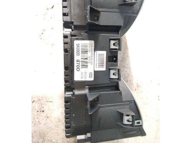 Geschwindigkeitsmesser Cockpit 5KO920 Volkswagen Golf VI