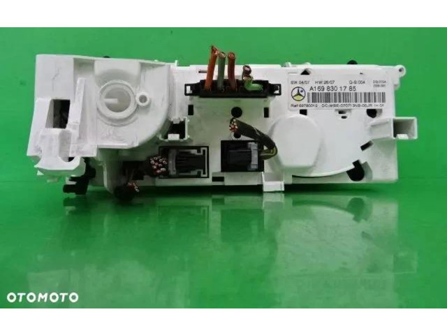 Блок управления кондиционера воздуха / климата/ печки (в салоне) A1698301785 Mercedes-Benz A W169