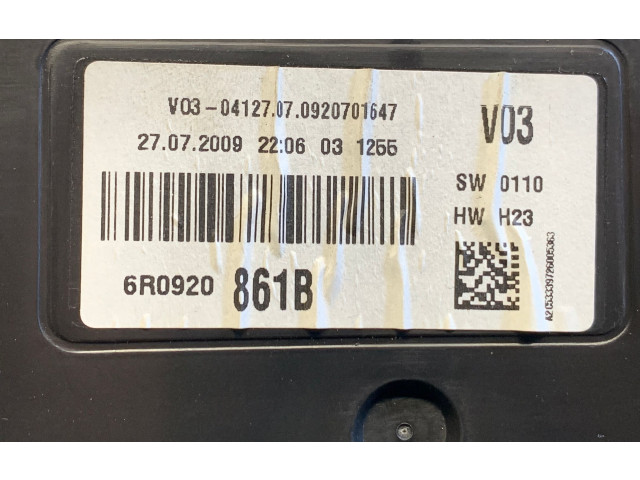 Панель приборов 6R0920860H, G1418   Volkswagen Polo V 6R       