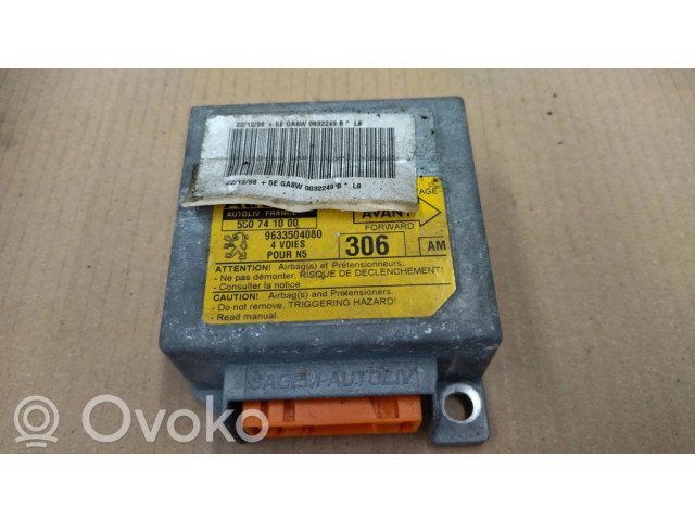 Блок подушек безопасности 550741000, 9633504080 Peugeot 306