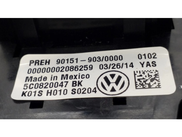 Блок управления климат-контролем 5C0820047BK, 901519030000   Volkswagen Jetta VI