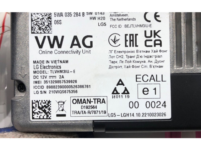 Другие блоки управления / модули 5WA035284G Skoda Superb B8 (3V)