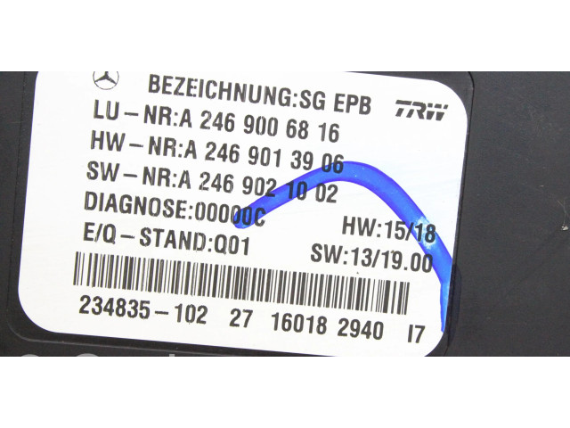 Блок управления заднего тормоза (EMF) A2469006816 Infiniti Q30