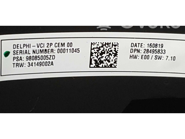 Руль Citroen C4 Cactus 2014 - года 98031272YC, 98085005ZD