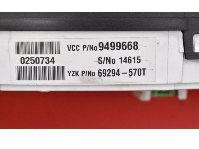 Панель приборов 9499668, 9499668   Volvo S60       