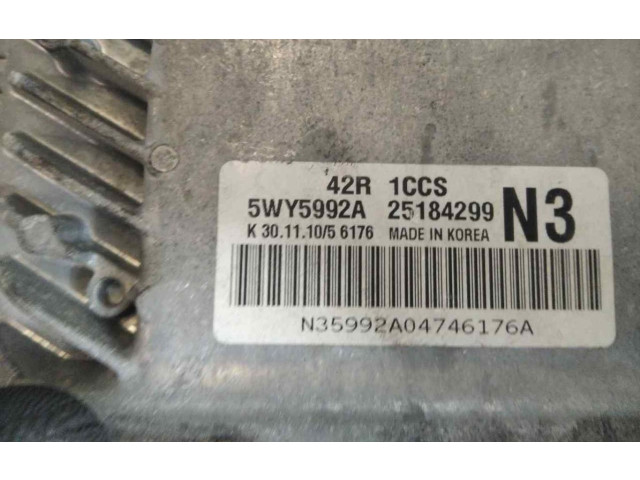 Блок управления двигателем Блок управления 25184299   Chevrolet Astra