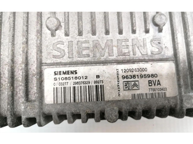 Блок управления коробкой передач 9638195980, S108518012   Peugeot 306