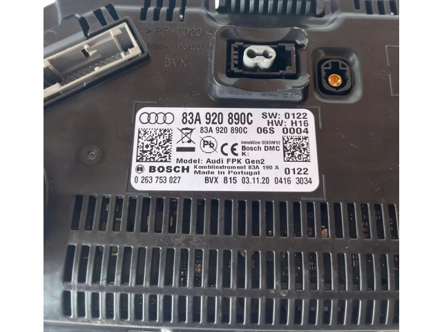 Панель приборов 83A920890C Audi Q3 F3