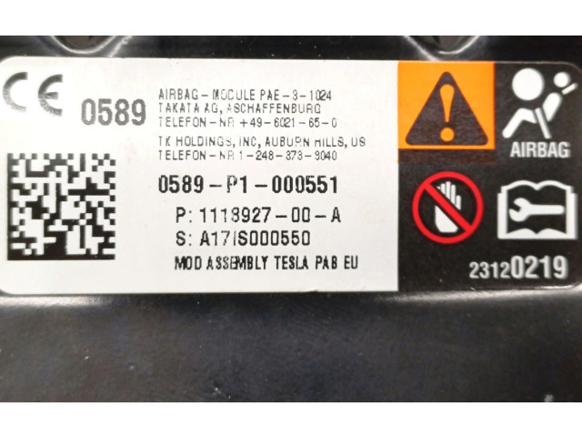 Подушка безопасности пассажира 0589P1000551 Tesla Model S