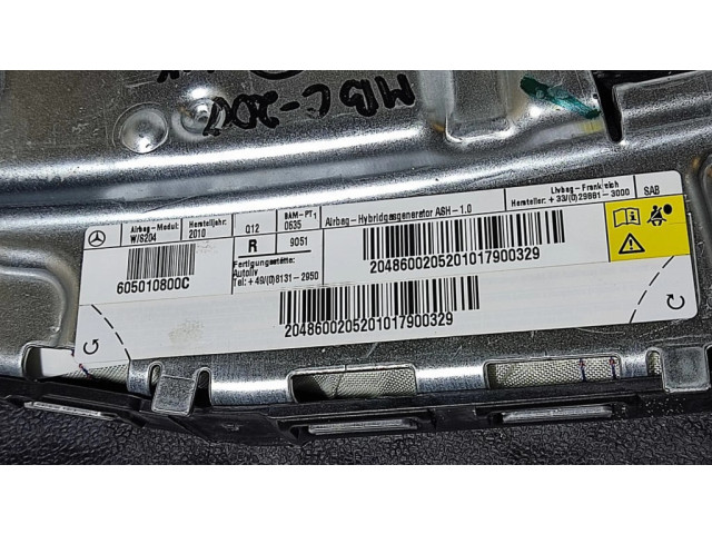Подушка безопасности в сиденье 605010800C, 2048600205   Mercedes-Benz C W204