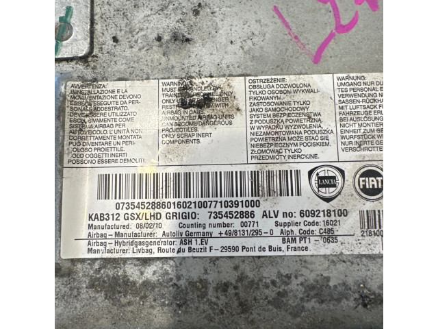 Подушка безопасности водителя 735452886, 609218100   Fiat 500